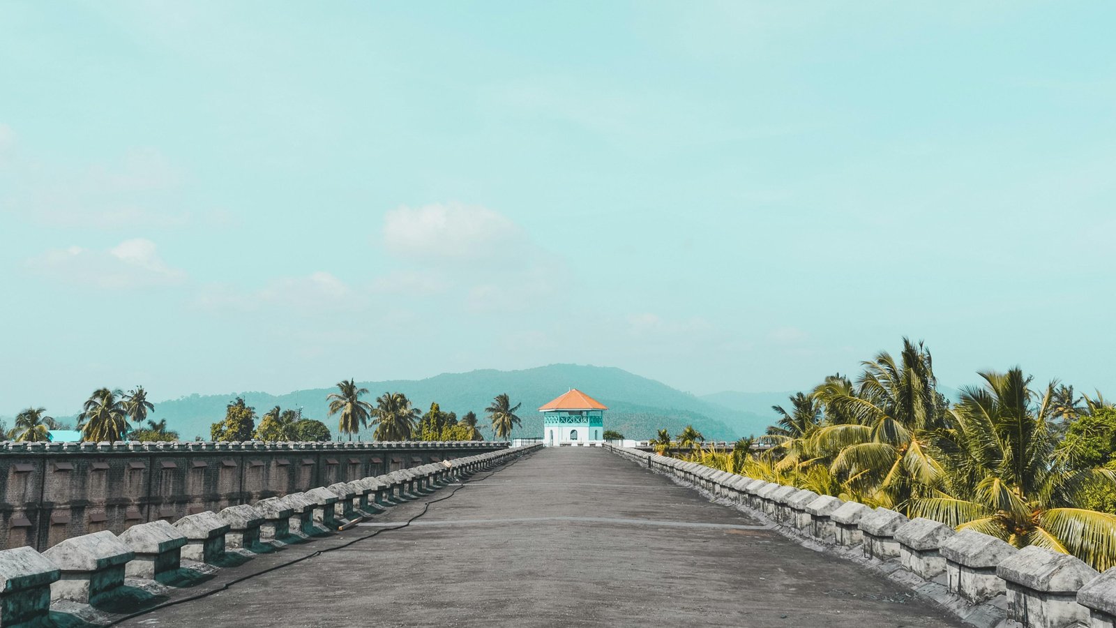 Walkway toward a coastal lookout