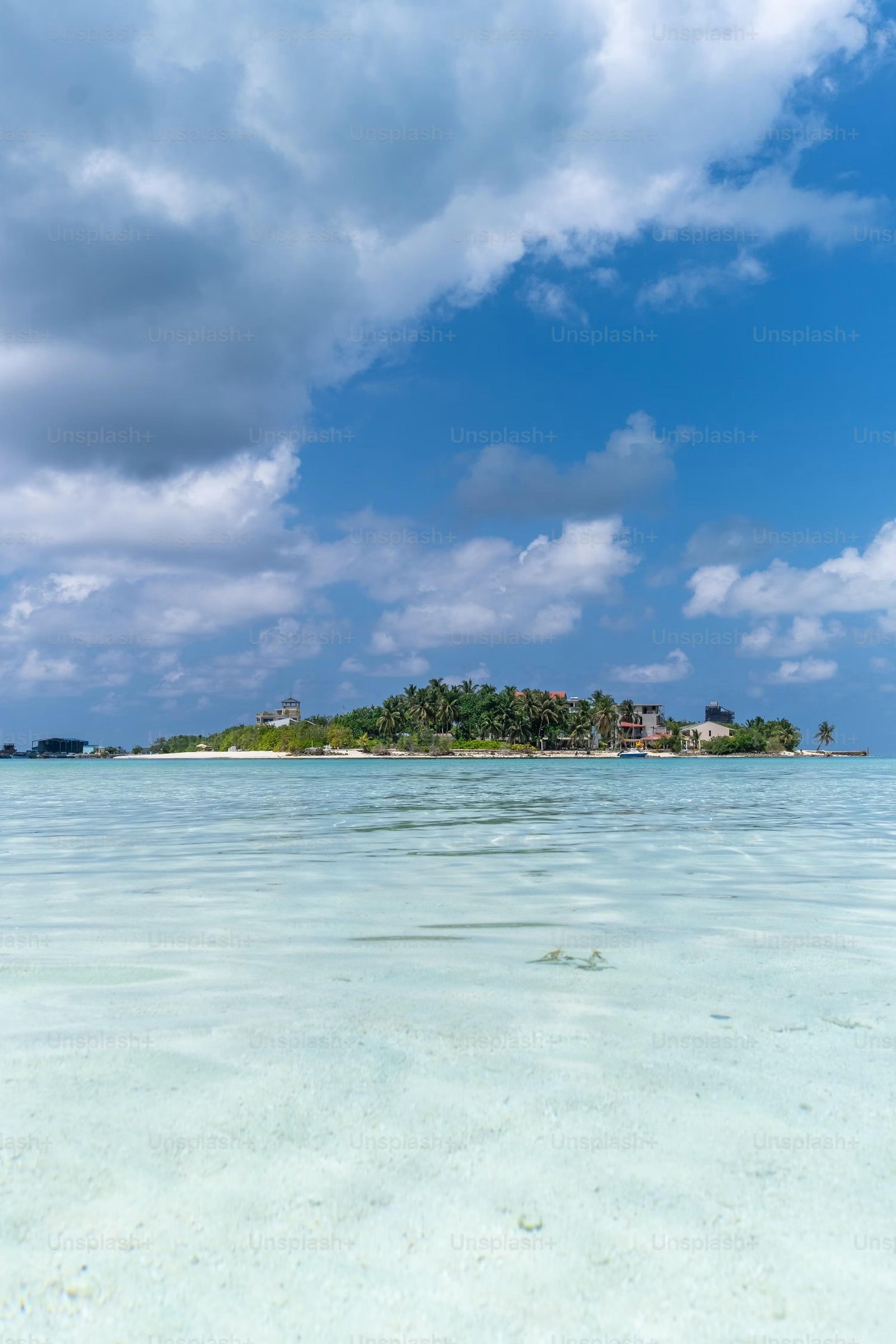 Island in turquoise sea